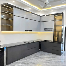Tủ bếp chữ L nhữa Plastic BL12
