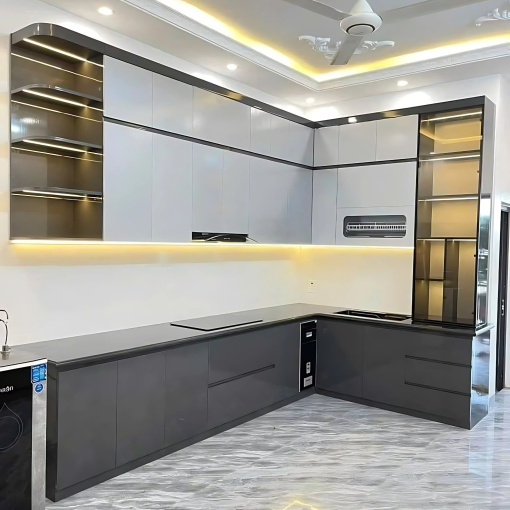 Tủ bếp chữ L nhữa Plastic BL12