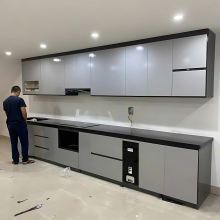 Tủ bếp gỗ MDF chữ I 001