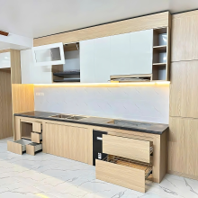 Tủ Bếp Nhựa Ecoplast Chữ I Đơn Giản TBA24