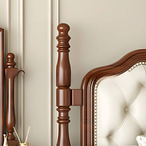 Giường Ngủ Gỗ Sồi Tự Nhiên Cao Cấp, Sang Trọng - GNTN060 - Hình ảnh 2