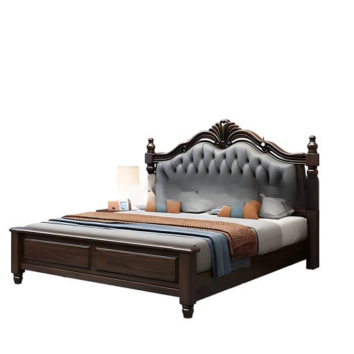 Giường Ngủ Gỗ Sồi Tự Nhiên Cao Cấp, Sang Trọng - GNTN058 - Hình ảnh 5