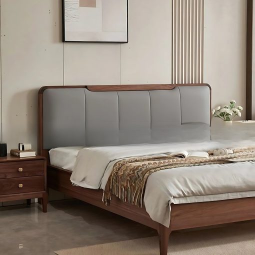 Giường Ngủ Gỗ Sồi Tự Nhiên Cao Cấp, Sang Trọng - GNTN056 - Hình ảnh 6
