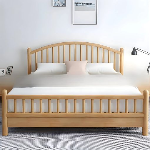 Giường Ngủ Gỗ Sồi Tự Nhiên Cao Cấp, Sang Trọng - GNTN054 - Hình ảnh 3