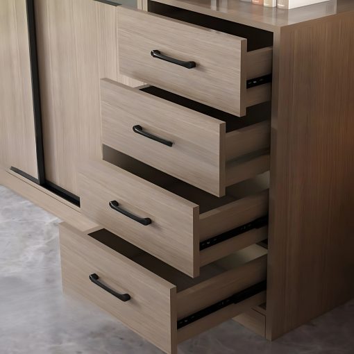 Tủ Quần Áo Cửa Lùa Tone Be Bền Bỉ Với Thời Gian - TAL096 - Hình ảnh 4