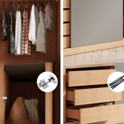 Tủ Quần Áo Cửa Lùa Kiểu Dáng Tối Giản Sang Trọng - TAL095 - Hình ảnh 3